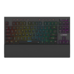 Rampage Beru Siyah 2.4G + BT Wireless Red Switch Mekanik Klavye