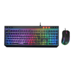 Rampage KM-R57 Seraphic Siyah RGB Klavye ve Mouse Set